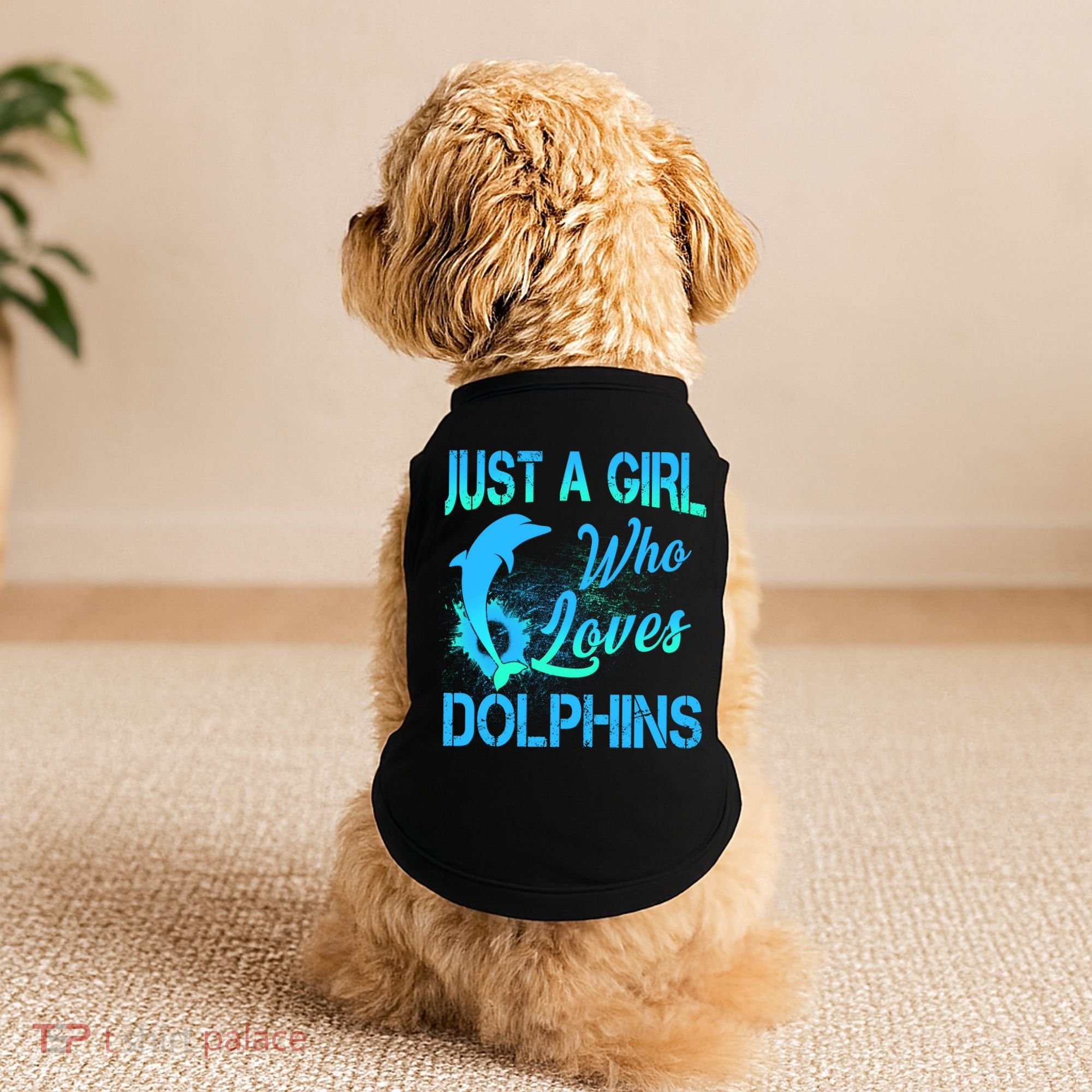 Just A Girl Who Loves Dolphins Doggie Tank