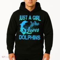Just A Girl Who Loves Dolphins Hoodie thumb 2