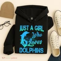 Just A Girl Who Loves Dolphins Hoodie thumb 4