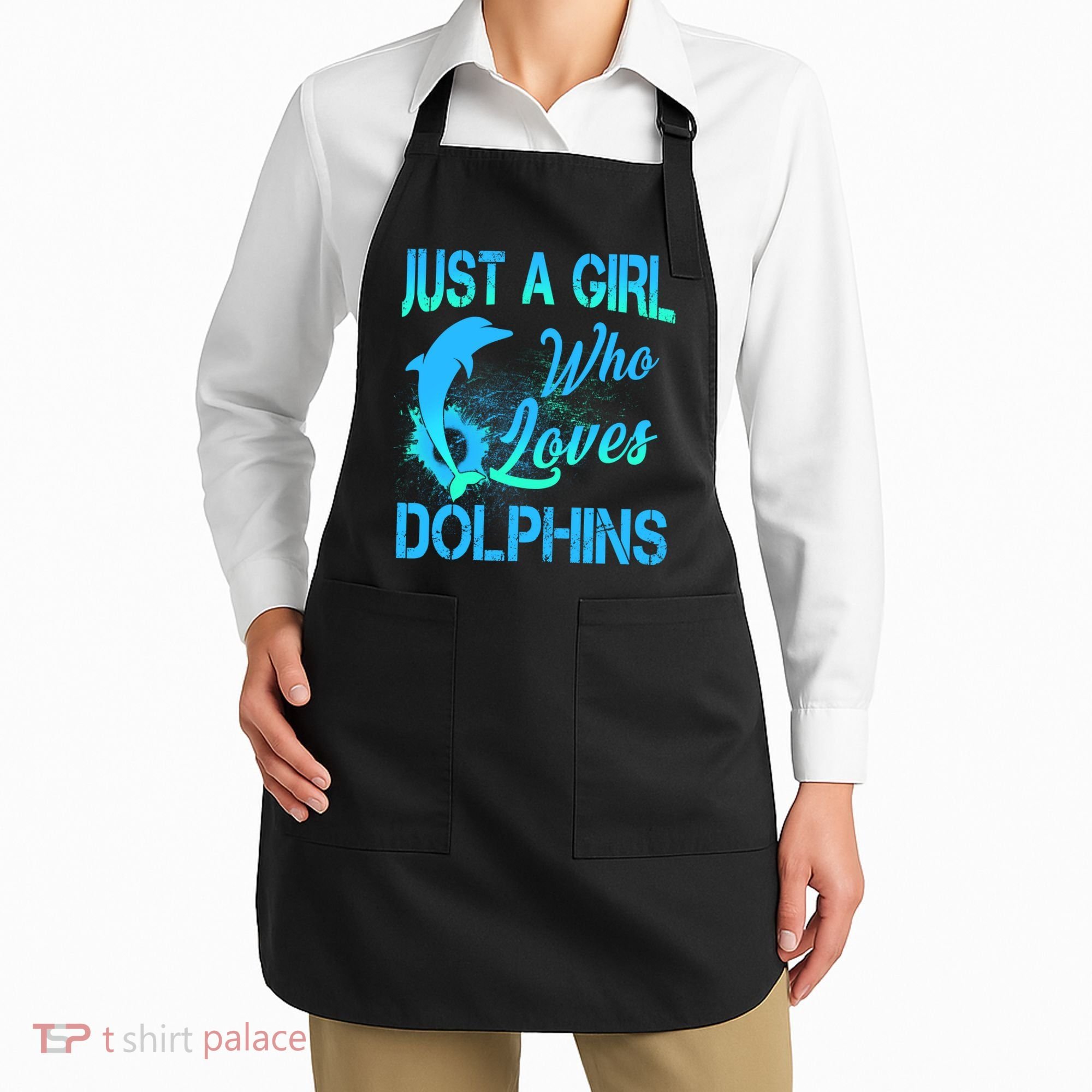 Just A Girl Who Loves Dolphins Apron
