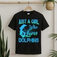 Just A Girl Who Loves Dolphins T-Shirt thumb 2