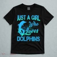 Just A Girl Who Loves Dolphins T-Shirt thumb 5