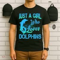 Just A Girl Who Loves Dolphins T-Shirt thumb 6