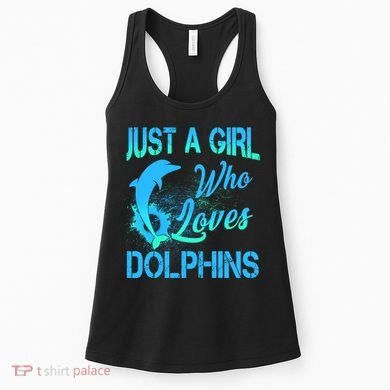 Just A Girl Who Loves Dolphins Women's Tank Top