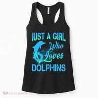 Just A Girl Who Loves Dolphins Women's Tank Top thumb 0