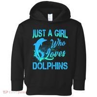 Just A Girl Who Loves Dolphins Toddler Hoodie thumb 0