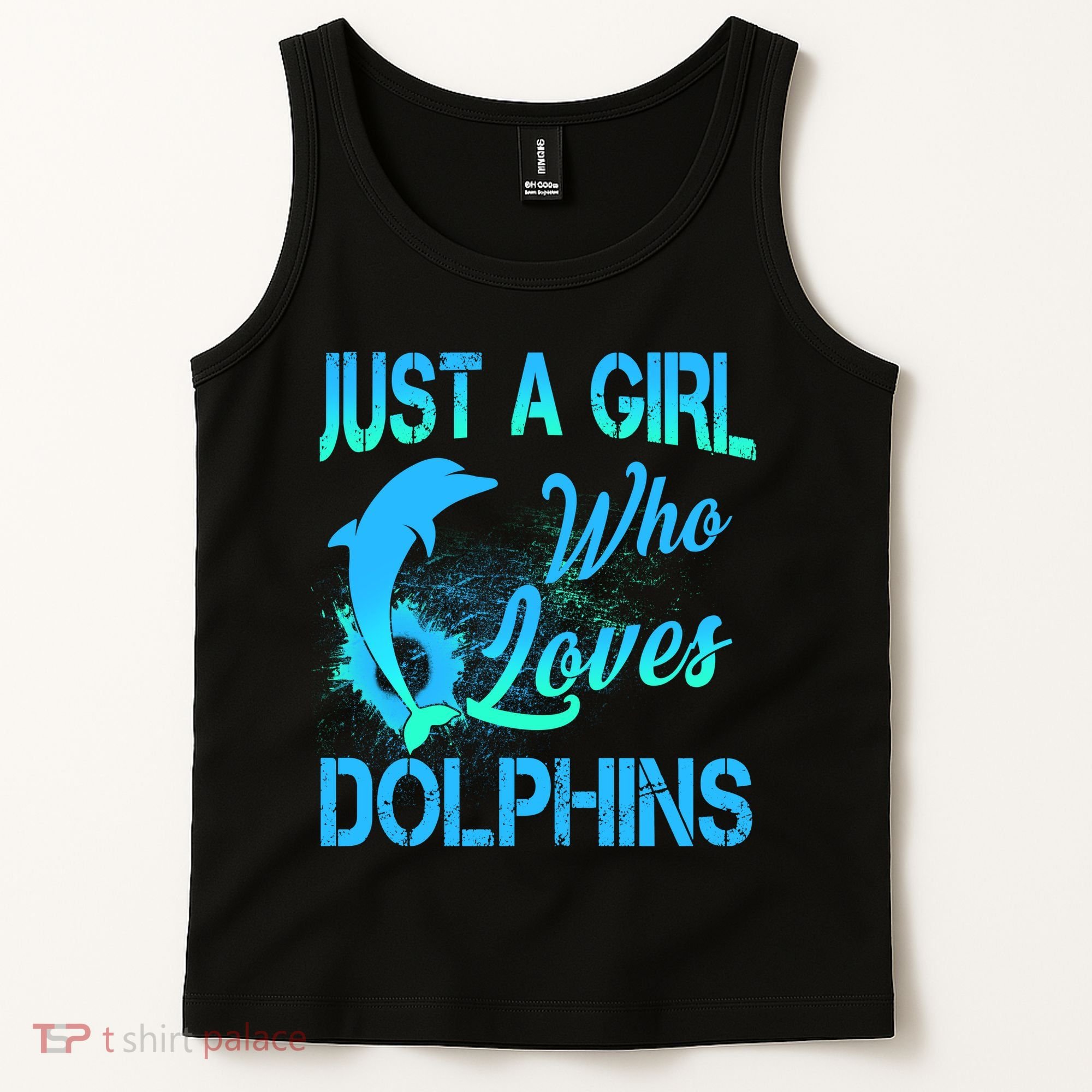 Just A Girl Who Loves Dolphins Tank Top