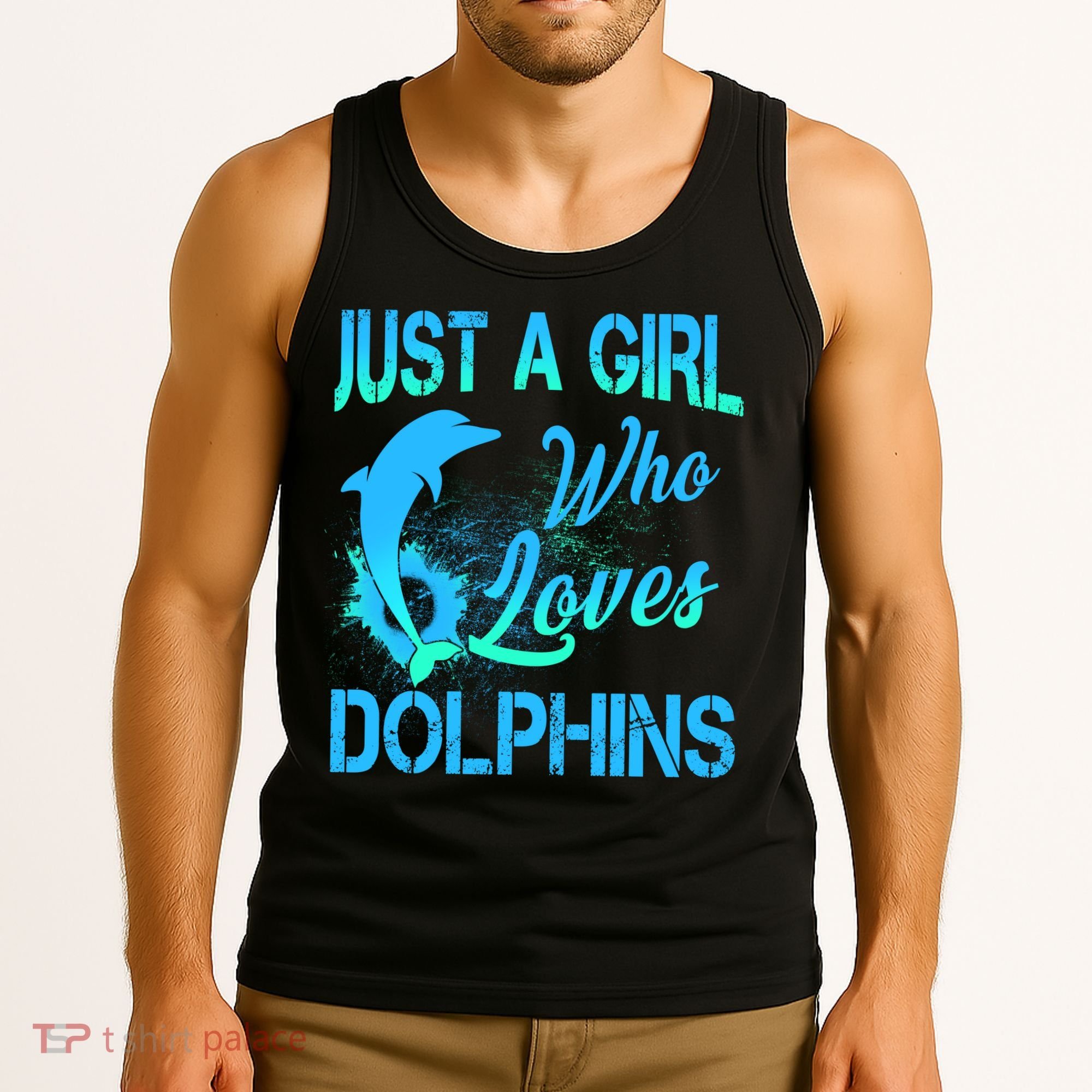 Just A Girl Who Loves Dolphins Tank Top