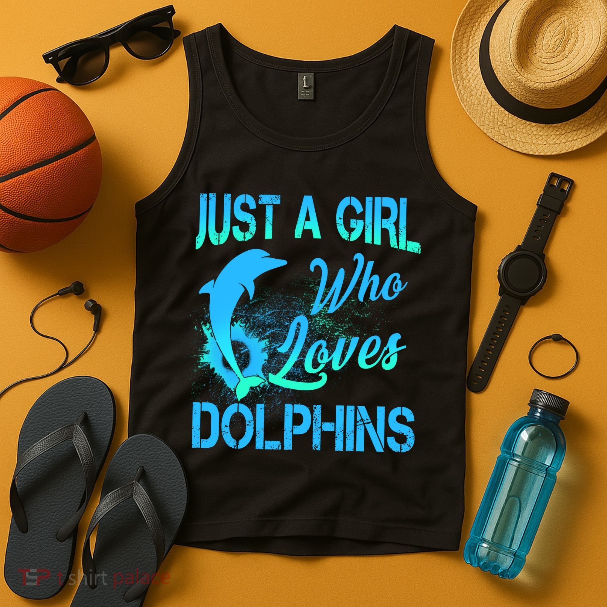 Just A Girl Who Loves Dolphins Tank Top