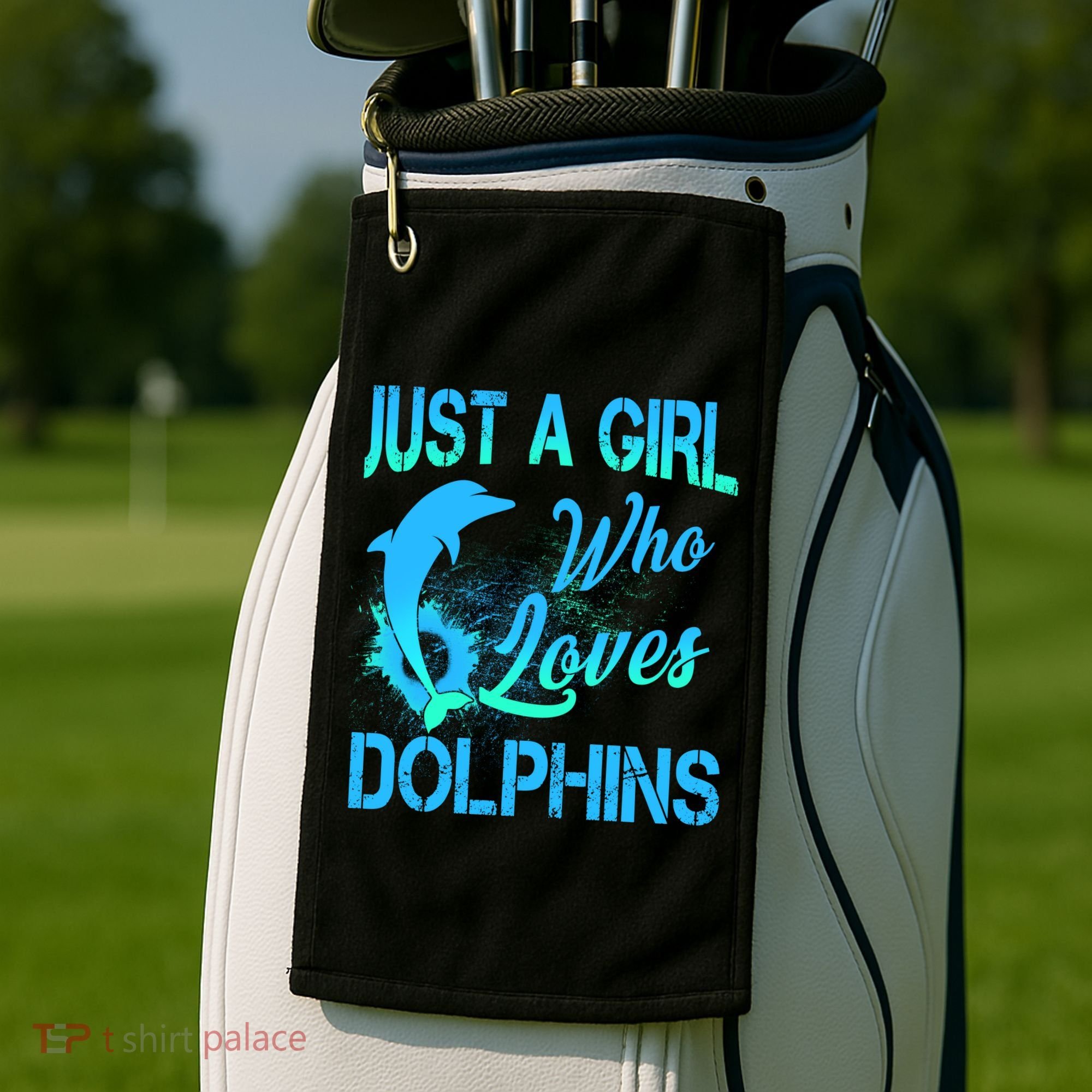 Just A Girl Who Loves Dolphins Golf Towel
