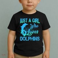 Just A Girl Who Loves Dolphins Toddler T-Shirt thumb 2
