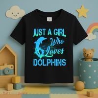 Just A Girl Who Loves Dolphins Toddler T-Shirt thumb 3