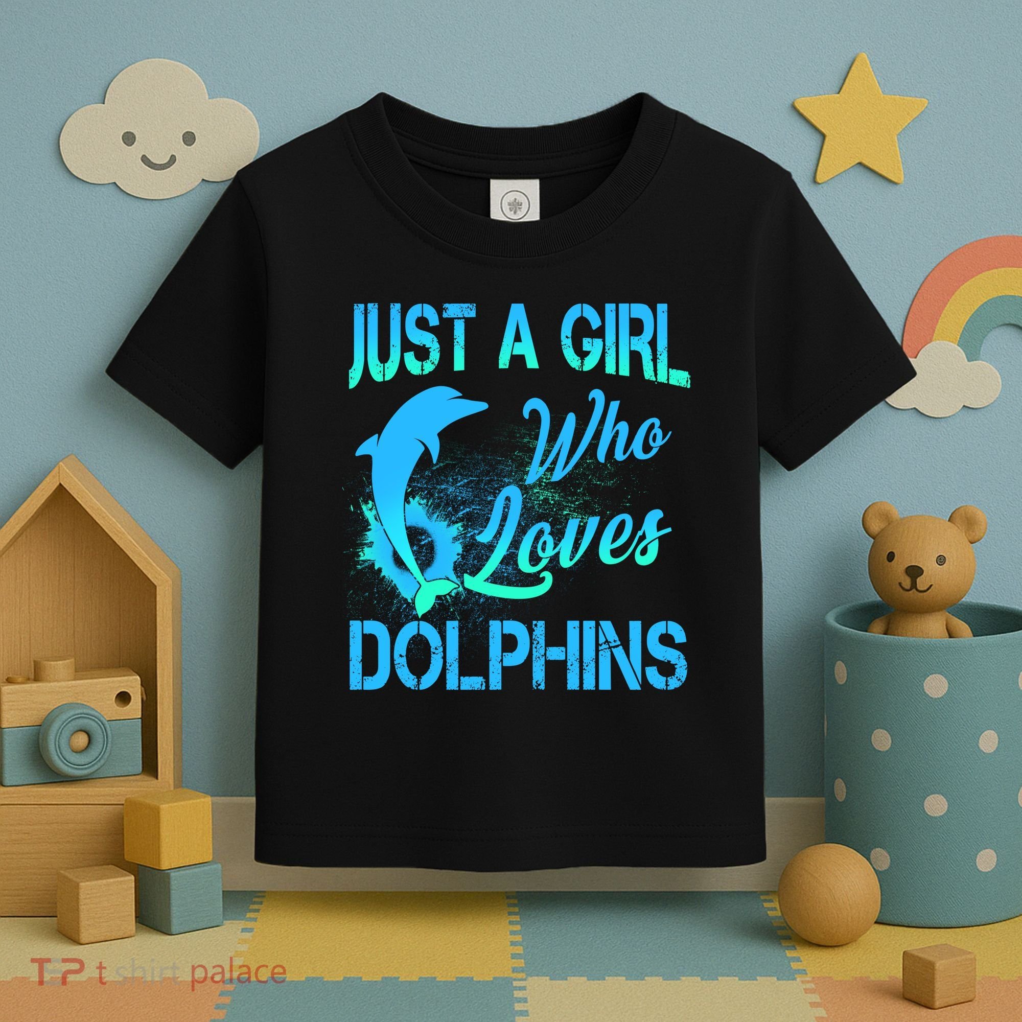 Just A Girl Who Loves Dolphins Toddler T-Shirt