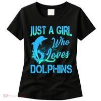 Just A Girl Who Loves Dolphins Women's T-Shirt thumb 0