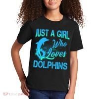 Just A Girl Who Loves Dolphins Kids T-Shirt thumb 2