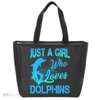 Just A Girl Who Loves Dolphins Tote Bag thumb 0