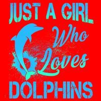 Just A Girl Who Loves Dolphins Santa Hat thumb 1