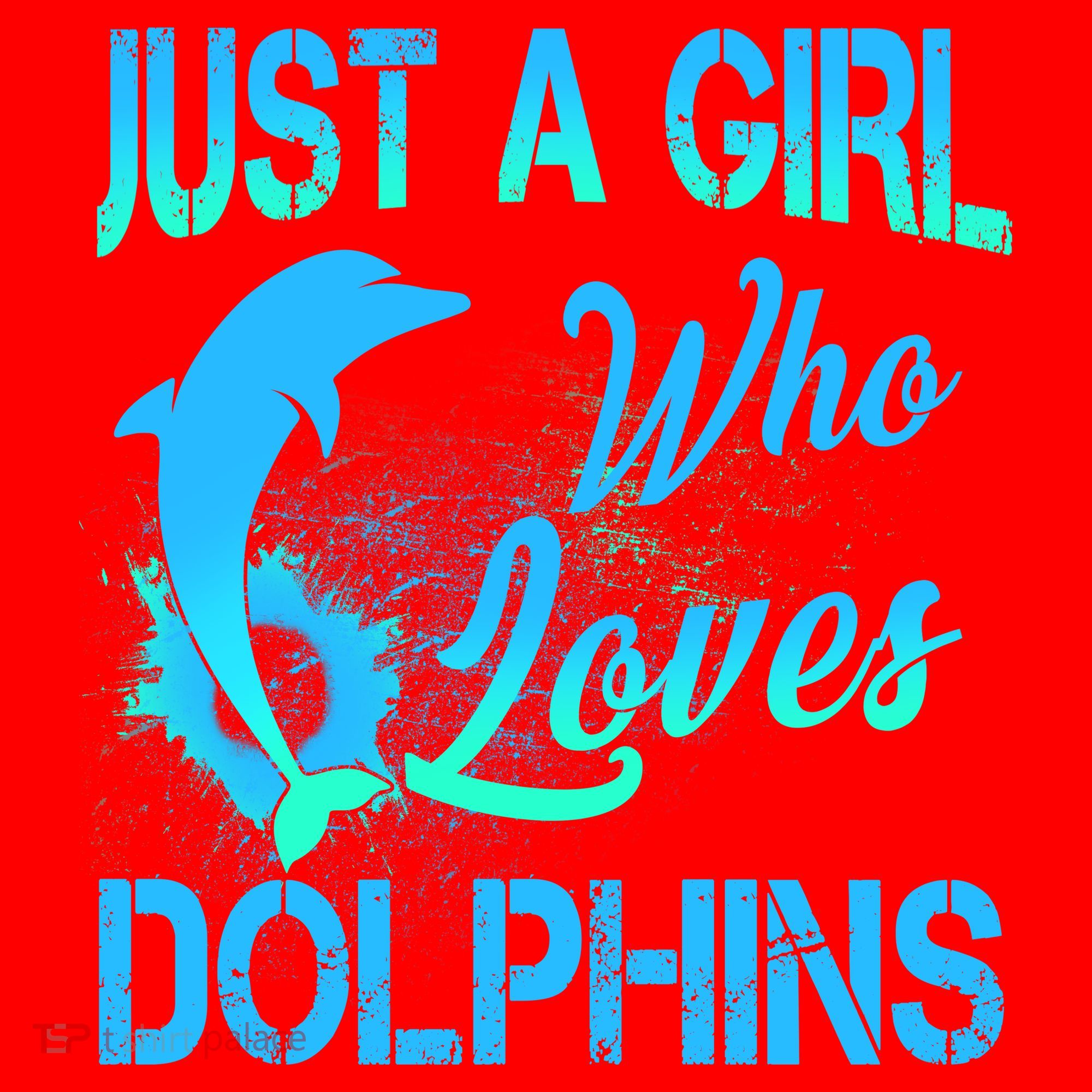 Just A Girl Who Loves Dolphins Santa Hat