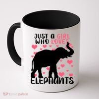 Just A Girl Who Loves Elephants Coffee Mug thumb 0