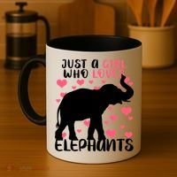 Just A Girl Who Loves Elephants Coffee Mug thumb 4