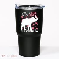 Just A Girl Who Loves Elephants Tumbler thumb 0