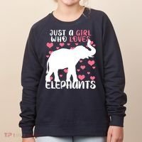 Just A Girl Who Loves Elephants Women's Sweatshirt thumb 0