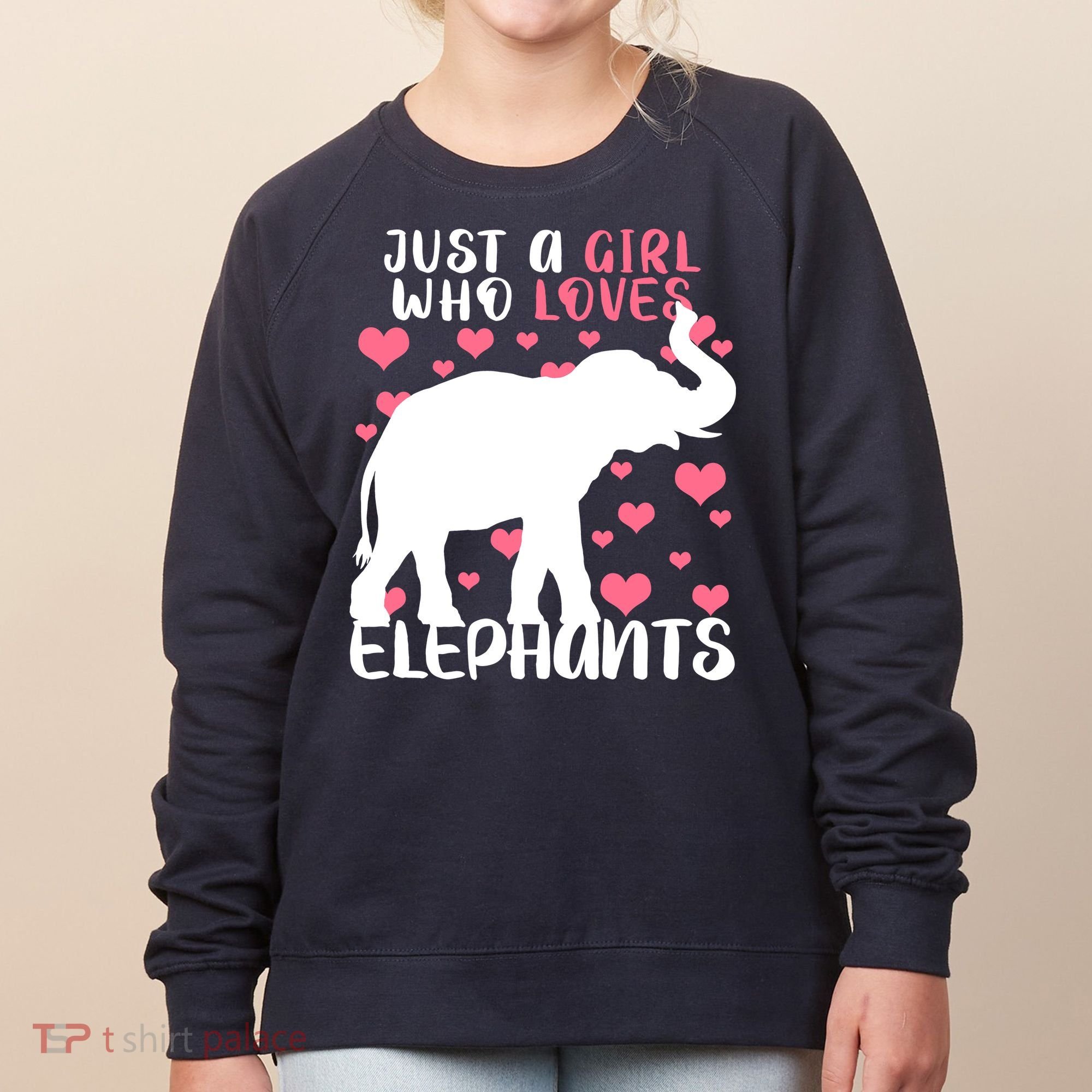 Just A Girl Who Loves Elephants Women's Sweatshirt