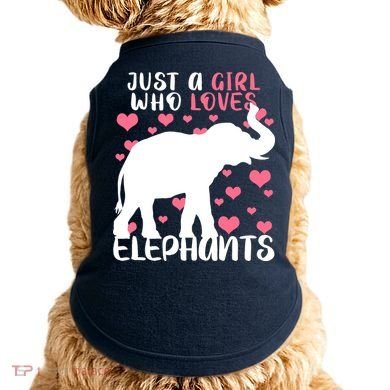 Just A Girl Who Loves Elephants Doggie Tank