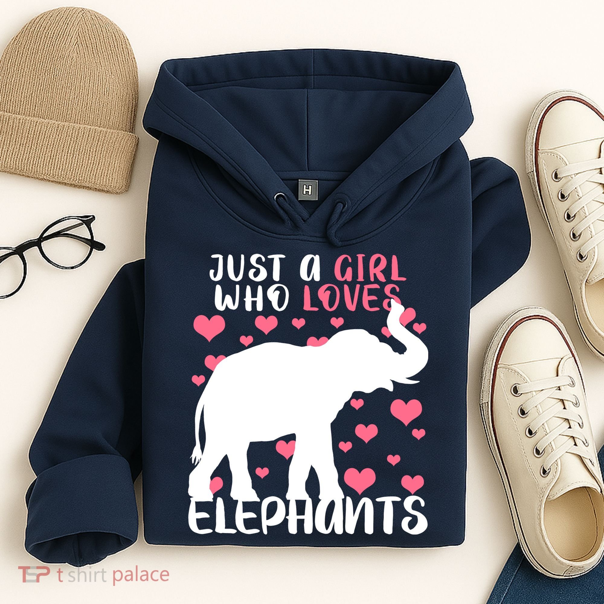 Just A Girl Who Loves Elephants Hoodie