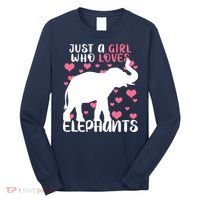 Just A Girl Who Loves Elephants Long Sleeve Shirt thumb 0