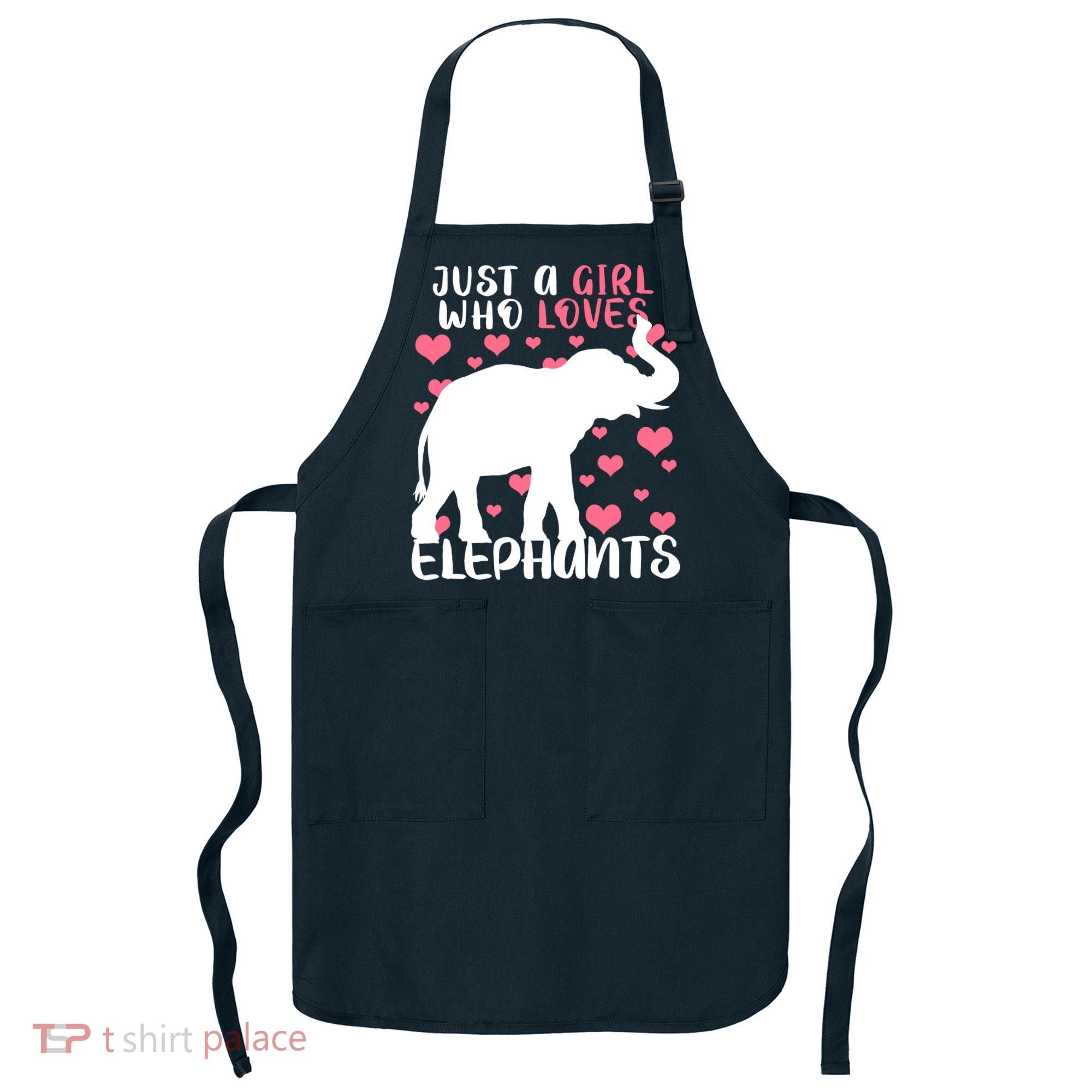 Just A Girl Who Loves Elephants Apron