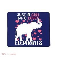 Just A Girl Who Loves Elephants Mousepad thumb 0