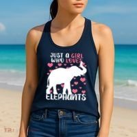 Just A Girl Who Loves Elephants Women's Tank Top thumb 2