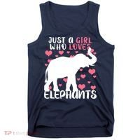 Just A Girl Who Loves Elephants Tank Top thumb 0