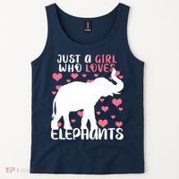 Just A Girl Who Loves Elephants Tank Top thumb 2