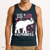 Just A Girl Who Loves Elephants Tank Top thumb 3
