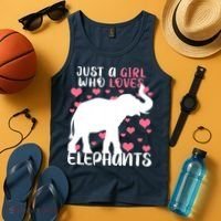 Just A Girl Who Loves Elephants Tank Top thumb 4