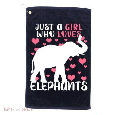 Just A Girl Who Loves Elephants Golf Towel