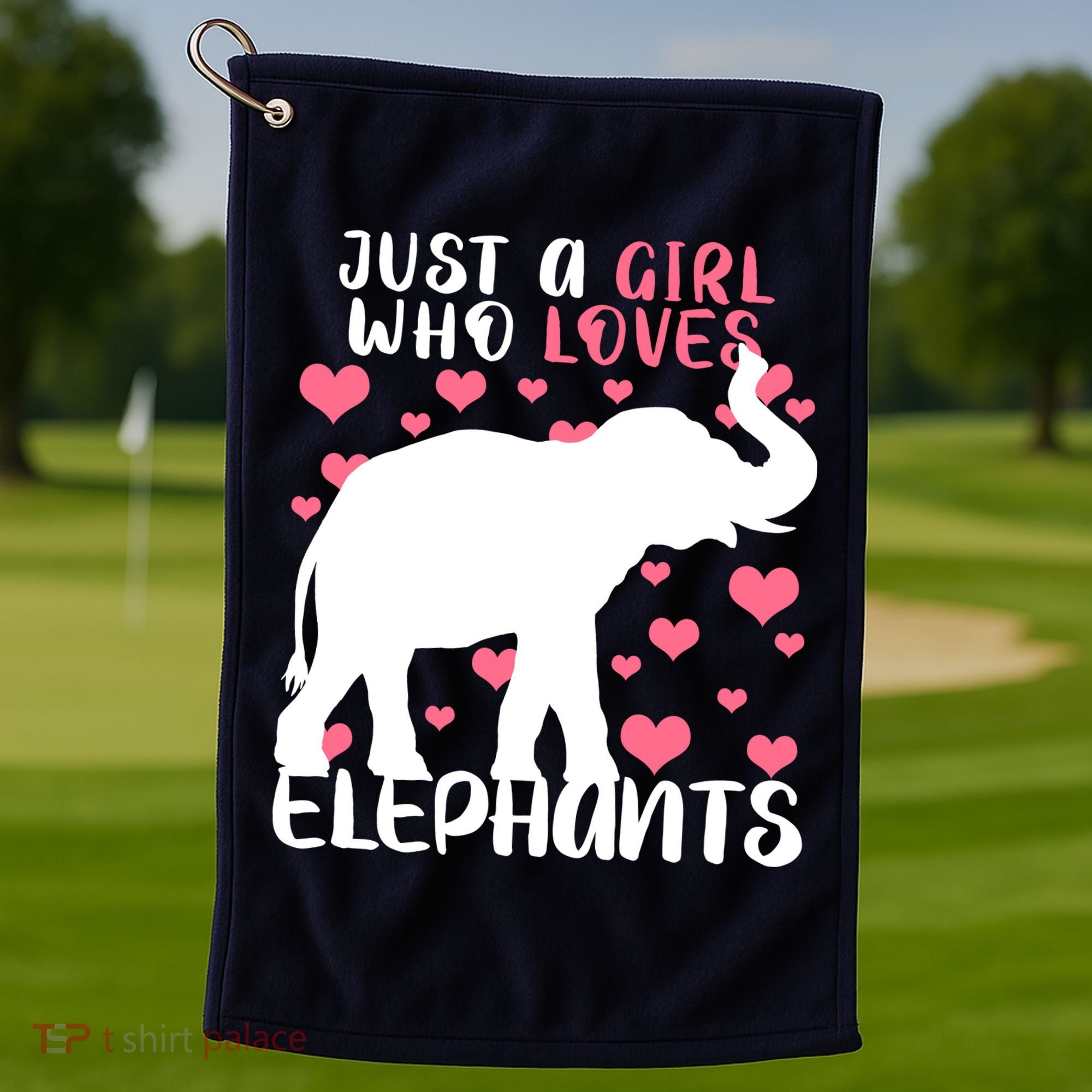 Just A Girl Who Loves Elephants Golf Towel
