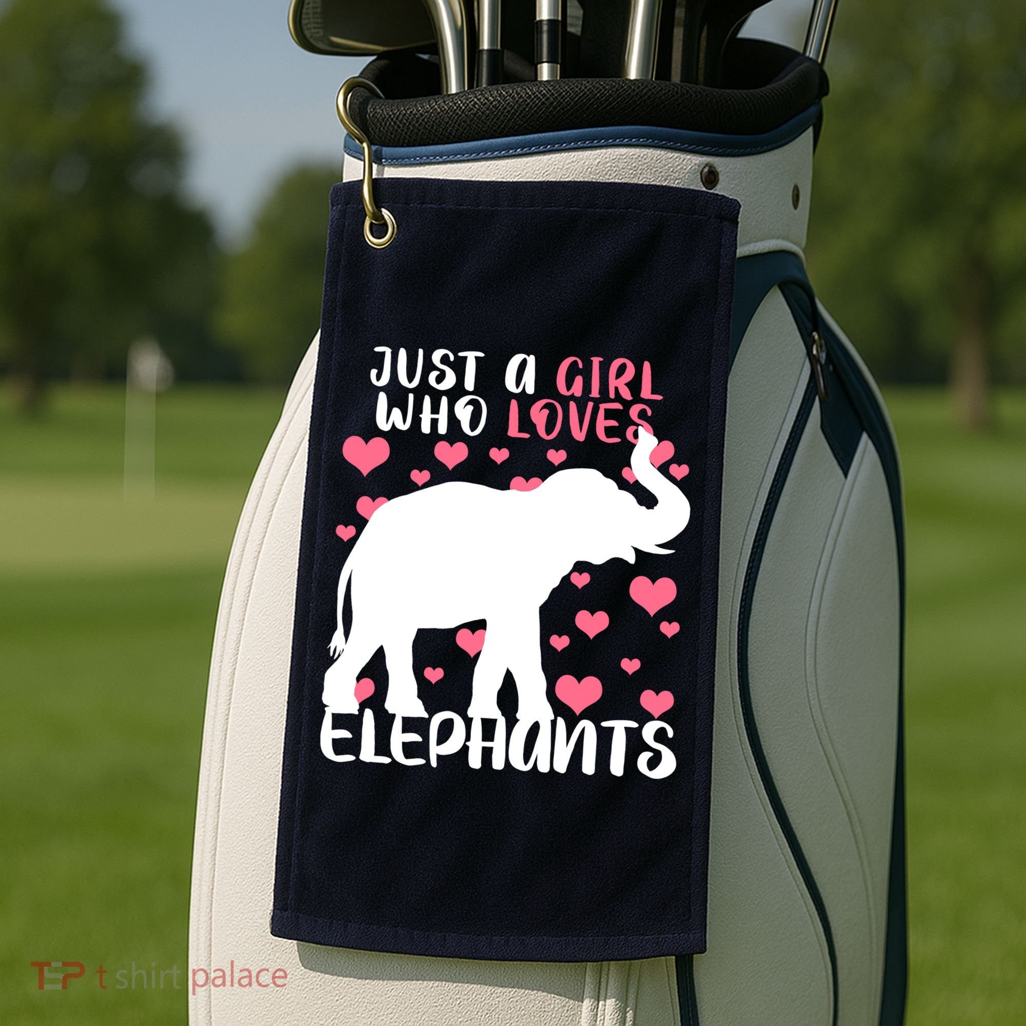 Just A Girl Who Loves Elephants Golf Towel