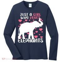 Just A Girl Who Loves Elephants Women's Long Sleeve Shirt thumb 0