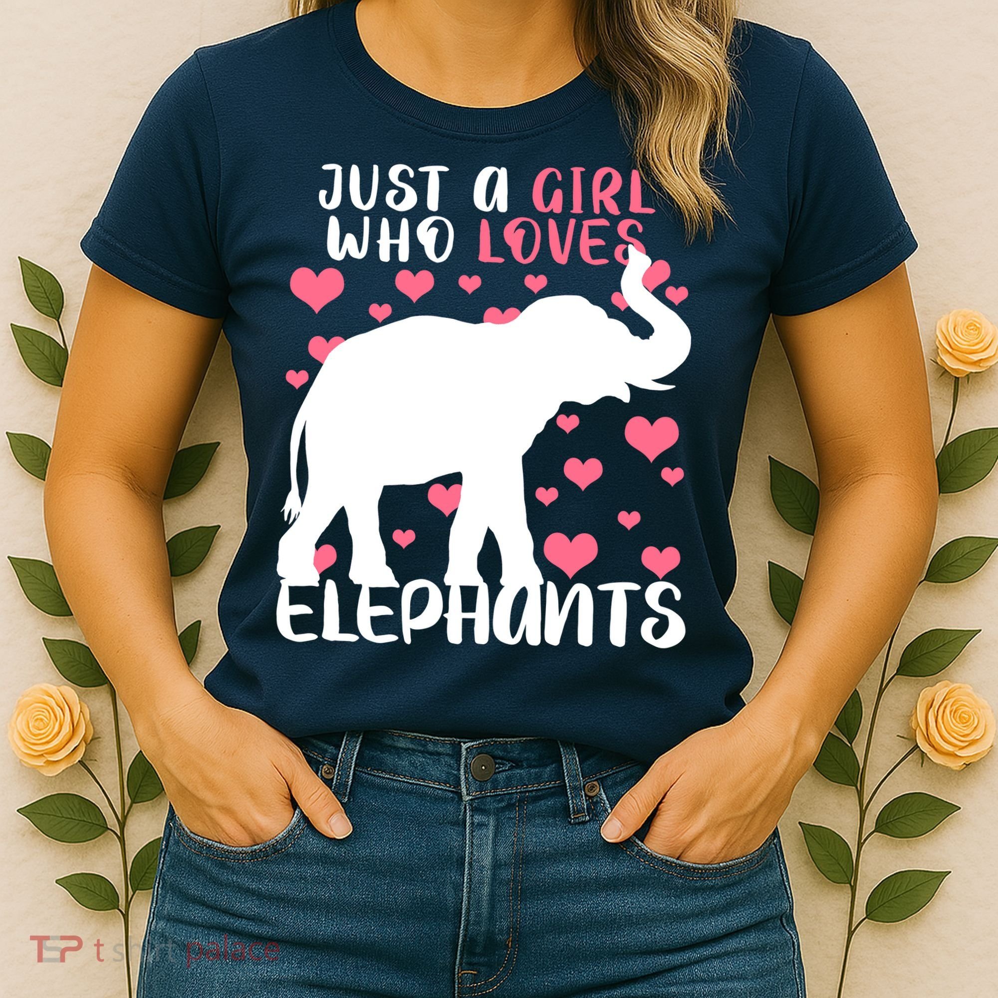 Just A Girl Who Loves Elephants Women's T-Shirt