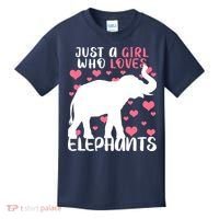 Just A Girl Who Loves Elephants Kids T-Shirt thumb 0