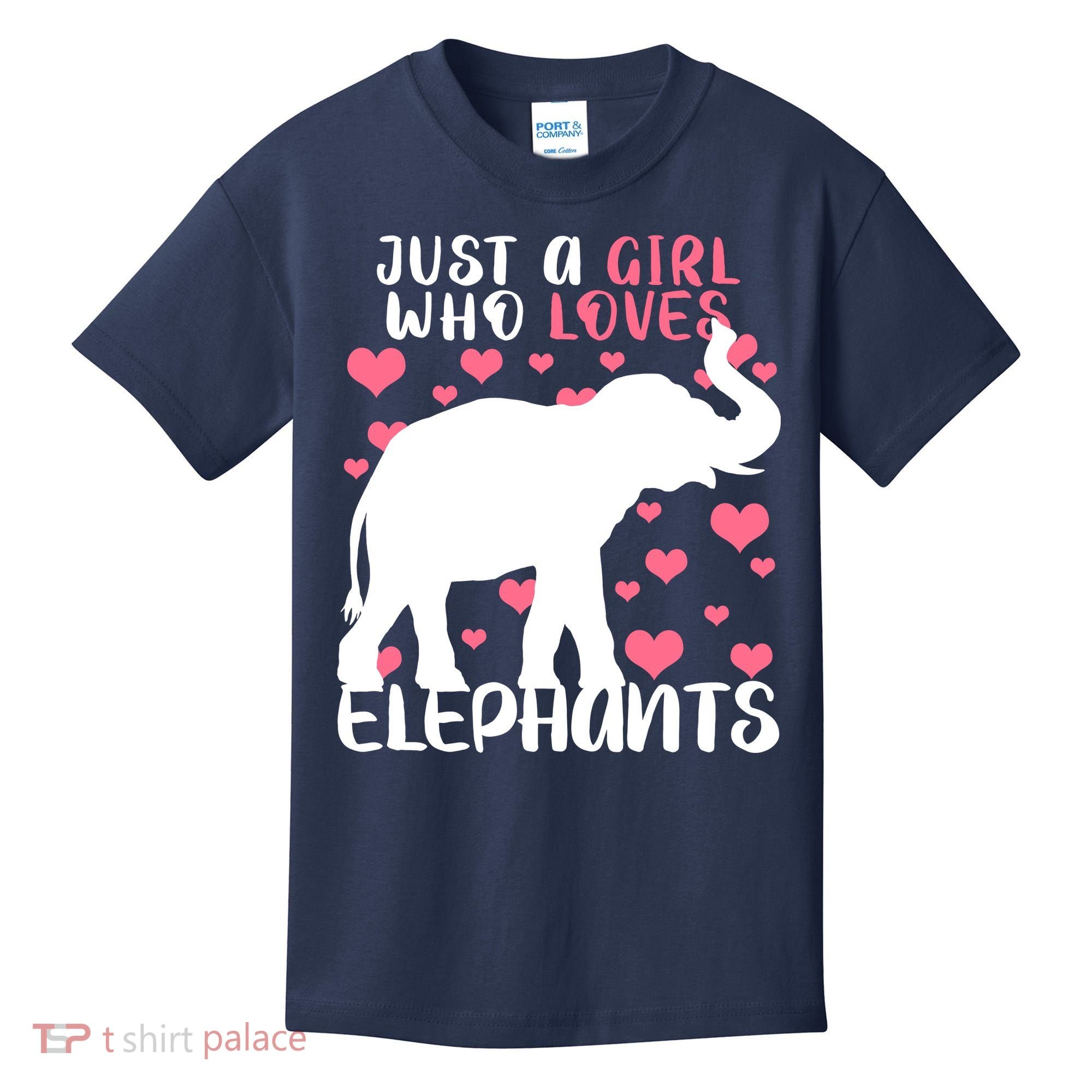 Just A Girl Who Loves Elephants Kids T-Shirt