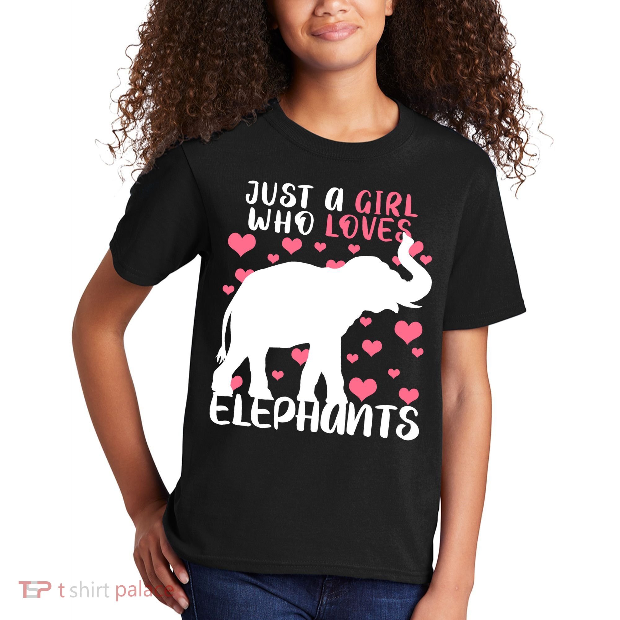 Just A Girl Who Loves Elephants Kids T-Shirt