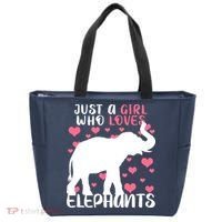 Just A Girl Who Loves Elephants Tote Bag thumb 0