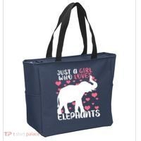 Just A Girl Who Loves Elephants Tote Bag thumb 2