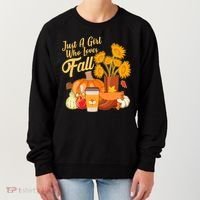 Just A Girl Who Loves Fall Autumn Lover Women's Sweatshirt thumb 0