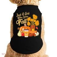 Just A Girl Who Loves Fall Autumn Lover Doggie Tank thumb 0
