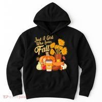 Just A Girl Who Loves Fall Autumn Lover Hoodie thumb 0